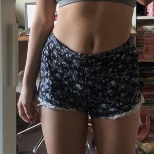 Forever 21 floral comfy shorts
